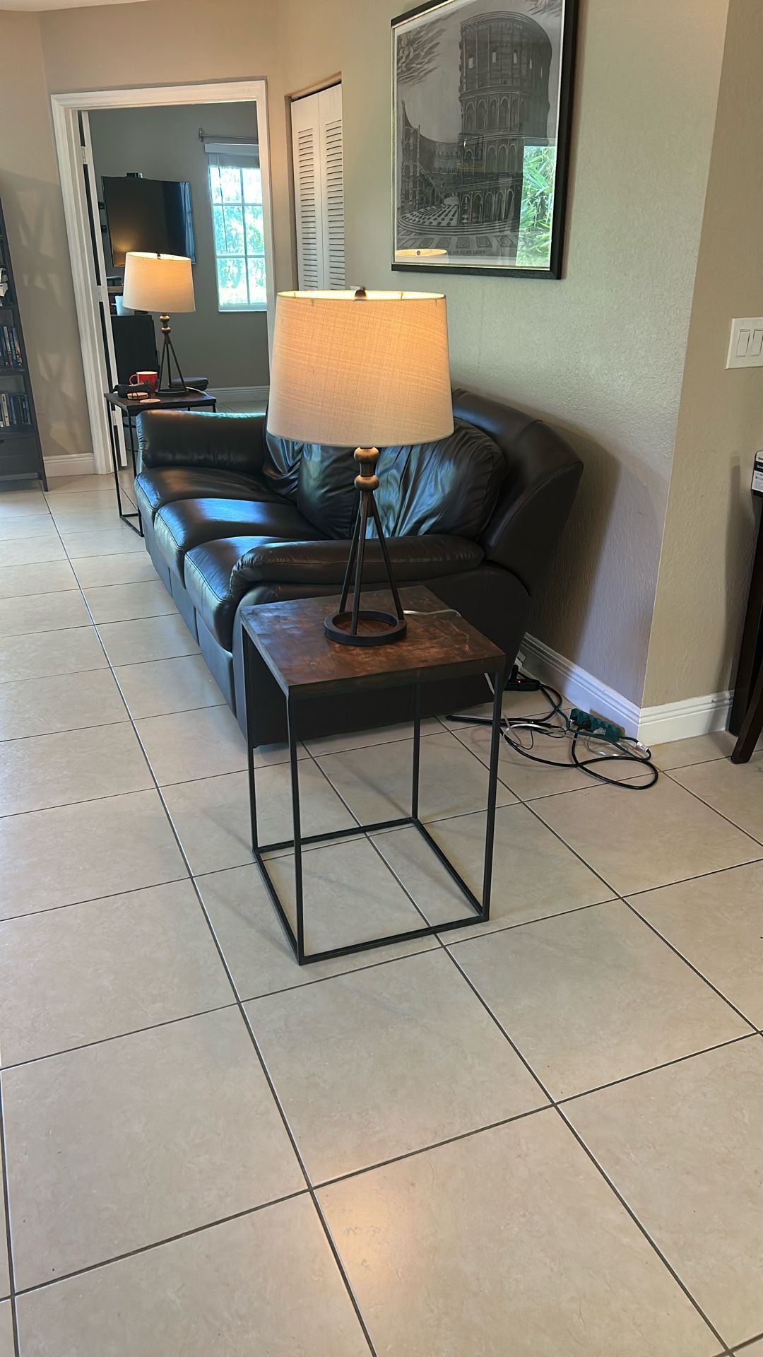 2 End Tables And 2 Lamps