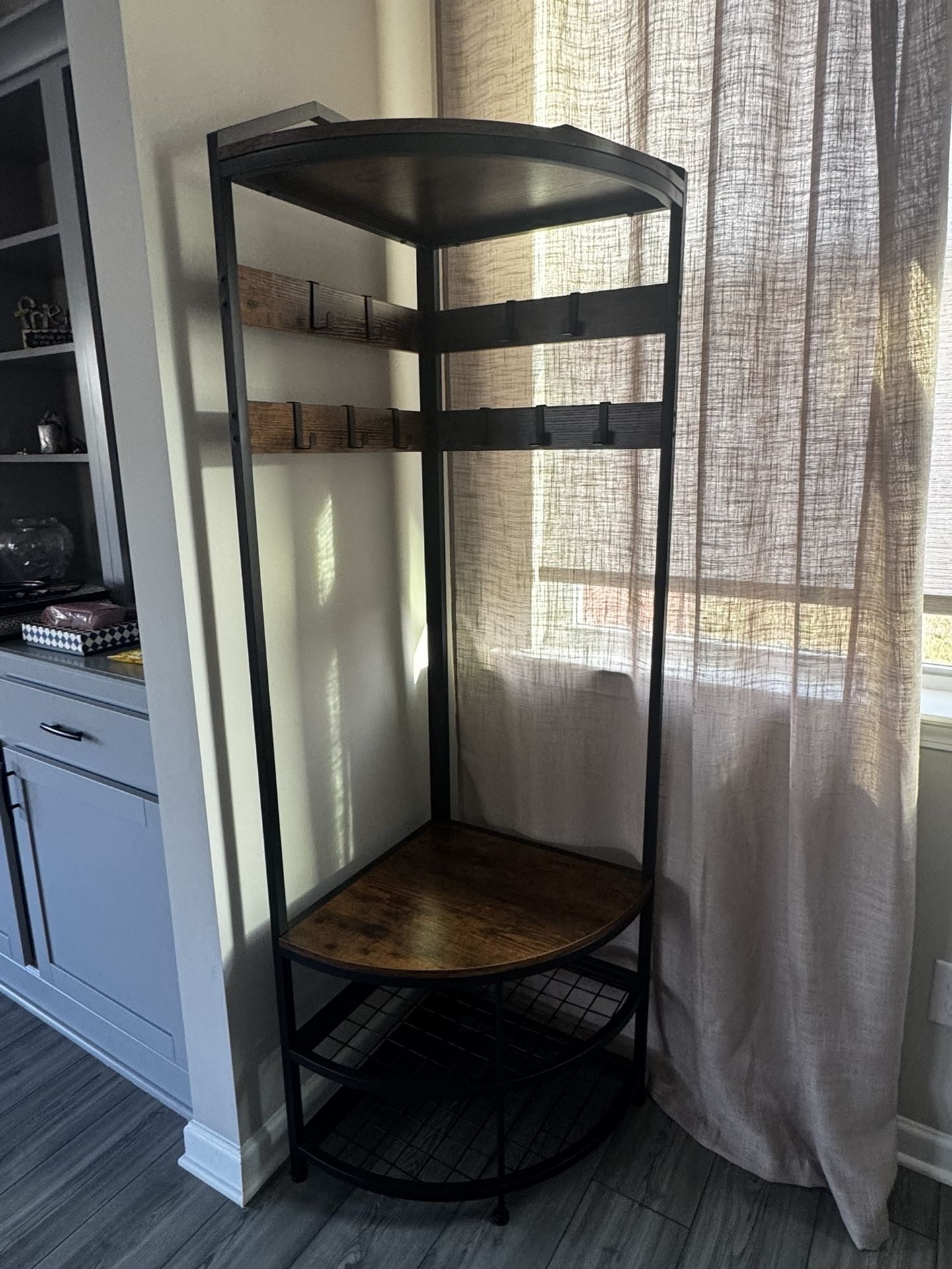 Beautiful 4 Tier Corner Coat Rack