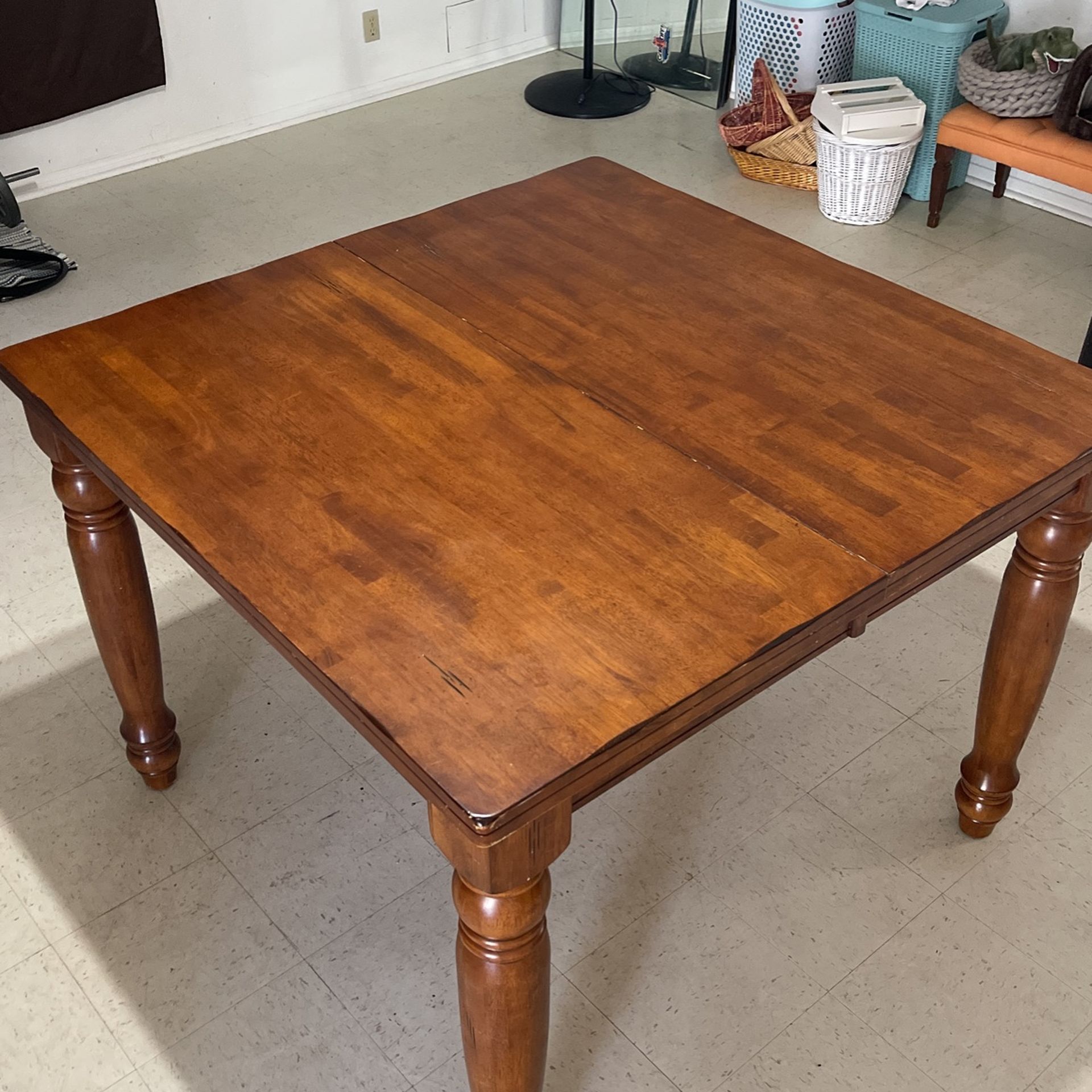 Large Wood Craftsman Bistro Table 