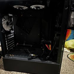 Pc case with pws 500w and pre fans installed