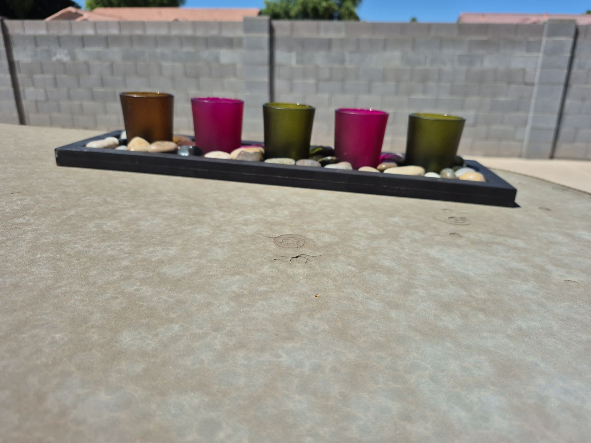 Zen candle decoration