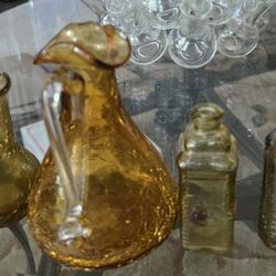 Yellow Glass Antique Items