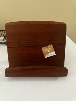World Market Sapele Wood Cookbook Stand