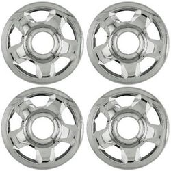 New Set Chrome Wheel Skins Hub Cap Cover Fits 17x7 Inches