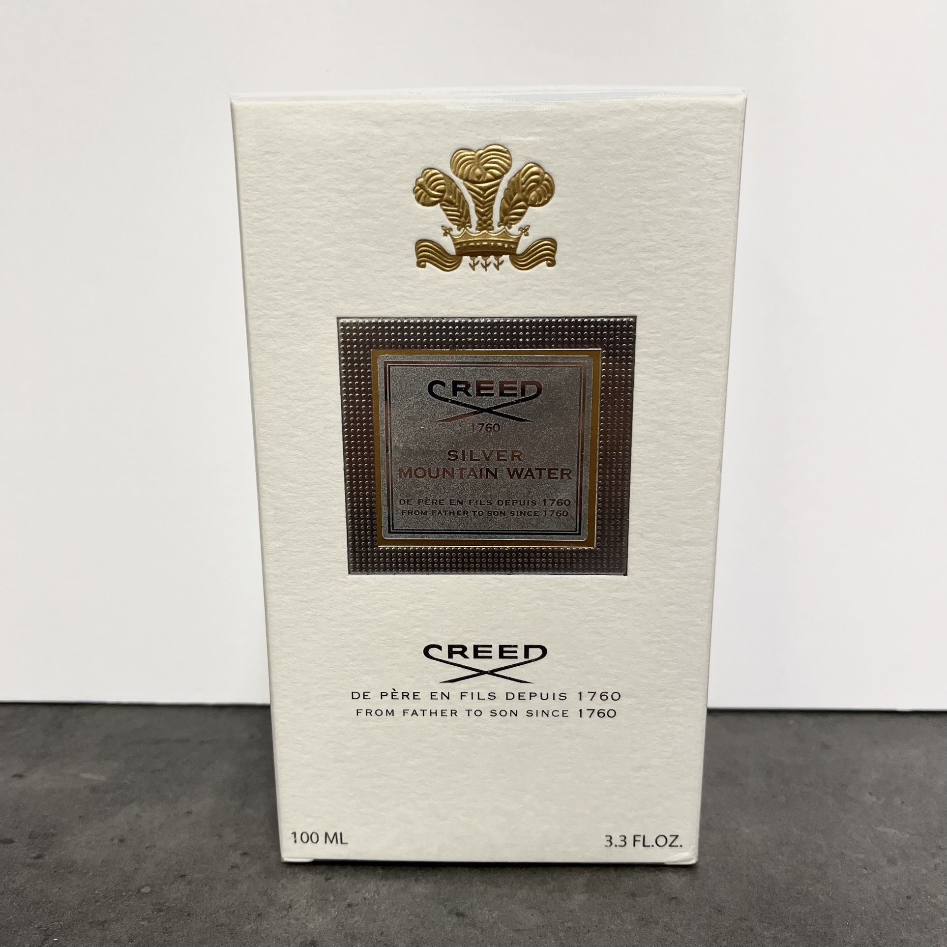 Silver Mountain Water by Creed, 3.3 oz EDP Spray for Unisex New In Box Authentic