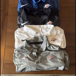Official Nike Oklahoma City Thunder Polos Medium Good Condition