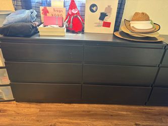 Black 6 drawer dresser