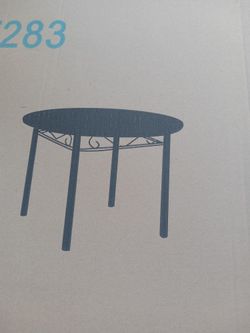 Two Chairs Brand New Table And Lamp