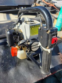 Gas powered drill.