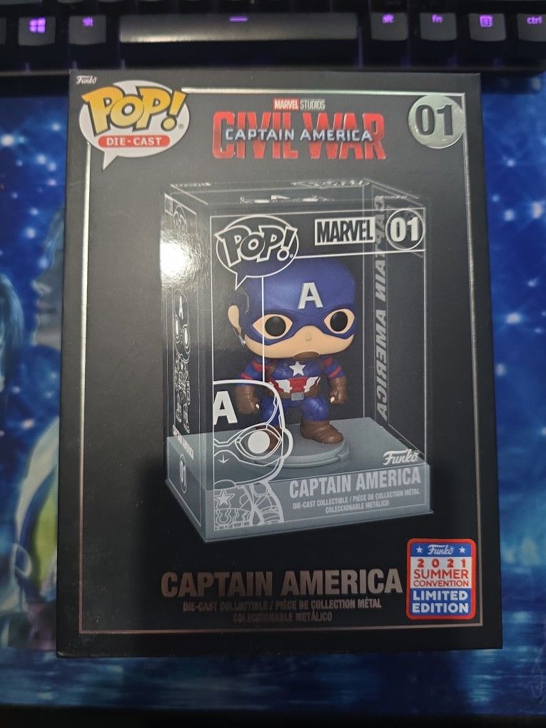 Captain America 01 Funko Pop Die Cast