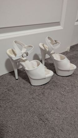 White dancer heels