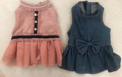 2 Elegant Dog Dresses (Small/Medium)