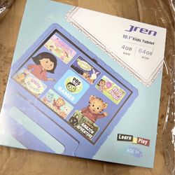 Jren 10.1" Kids Tablet 4 GB RAM 64 GB ROM Age 3 and Up