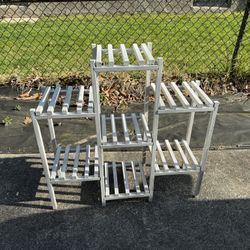 White Plant Stand