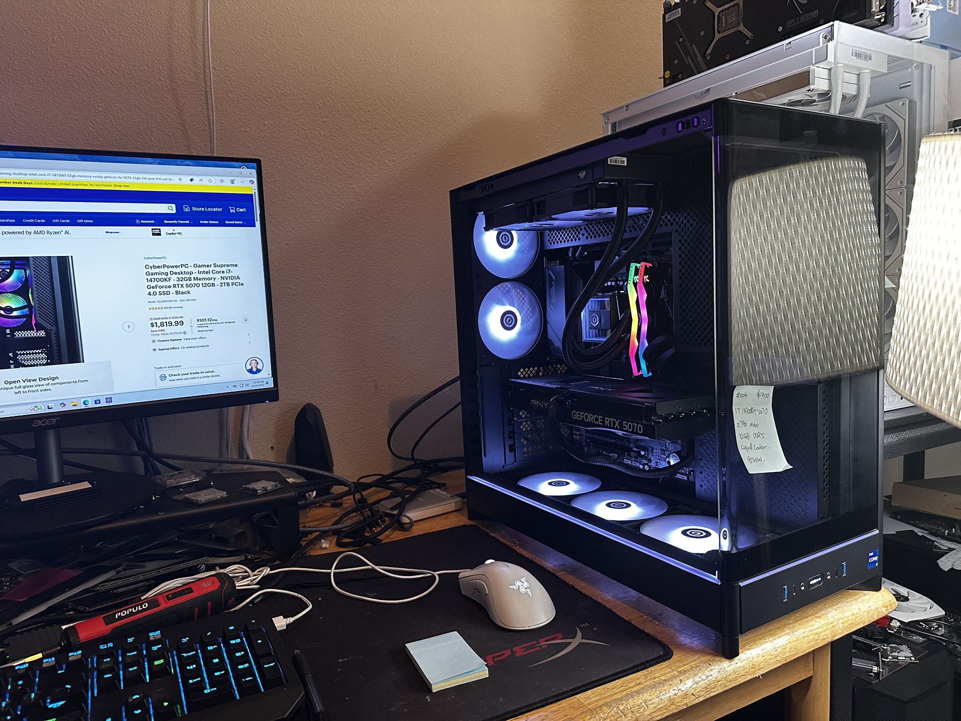 #004 Gaming PC $1400 with I7 14700KF and RTX 5070 12GB