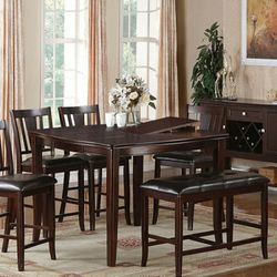 6 Pc Counter Height Dining Set