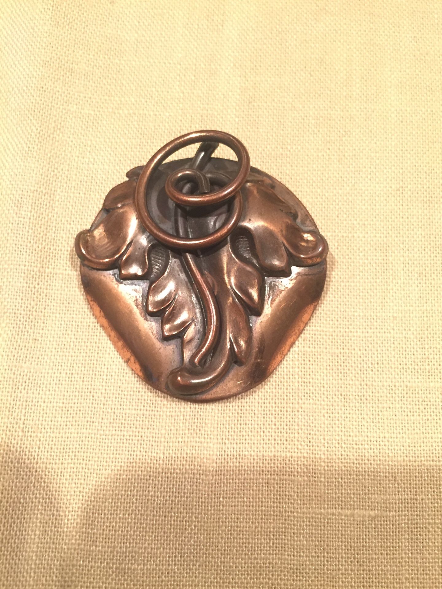 Roslyn Hoffman Copper Brooch
