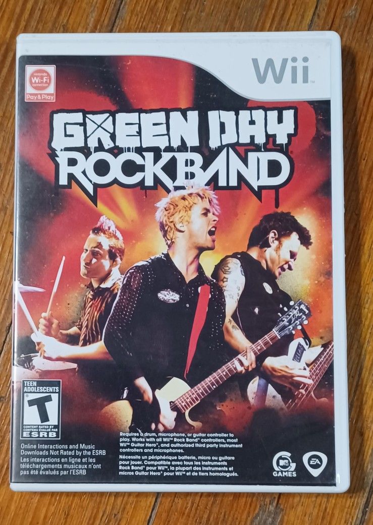 Green Day Rockband Wii Music Video Game Songs Guitar Playing