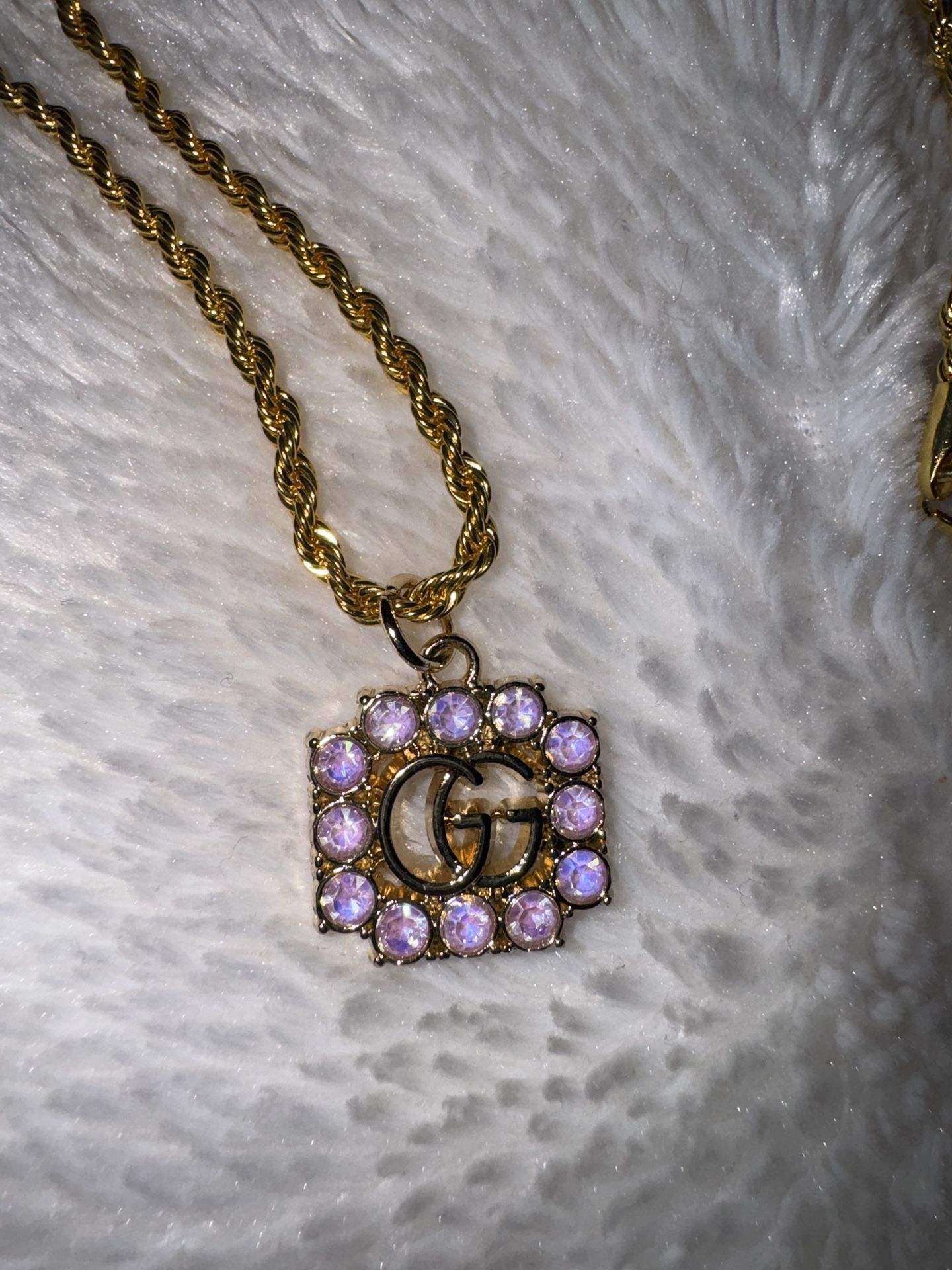 Beautiful Authentic Gucci Zipper Pull Charm with New Chain