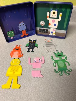 Magnetic mixup, monster playset