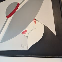 LARGE SILOUETTE PAINTING