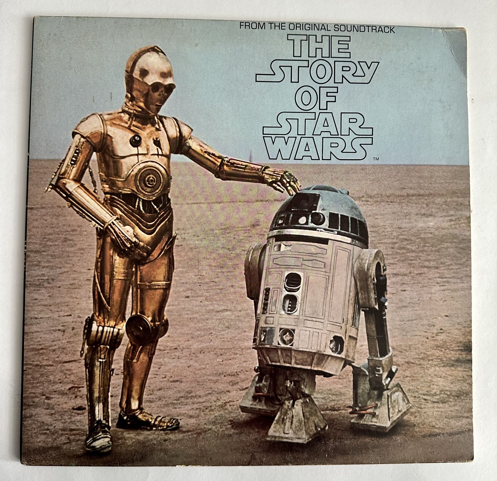 1977 "The Story of Star Wars" Original Soundtrack Vinyl Record Album - Very Rare. The disc has some scratches in both sides but it work without any