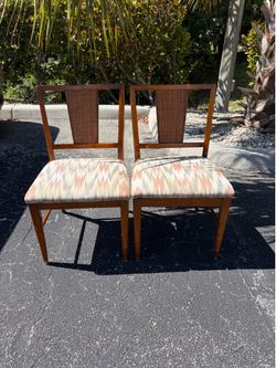 High End Mid-Century Modern Walnut Dining Chairs