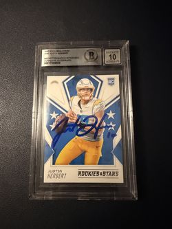 Justin Herbert Autographed Rookie Card