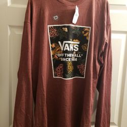 Men's XL Long Sleeve Van's Shirt