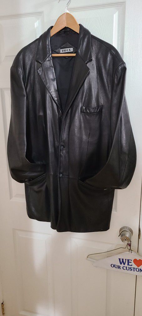 Black Leather Sport Jacket 