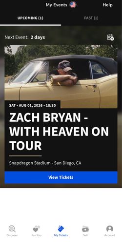 Zach Bryan Tickets 8/1