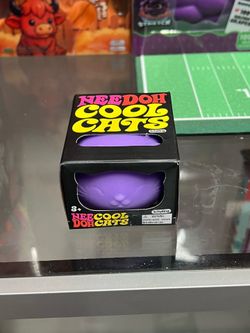 Needoh Schylling Cool Cats Squishy Toy - Purple & Green