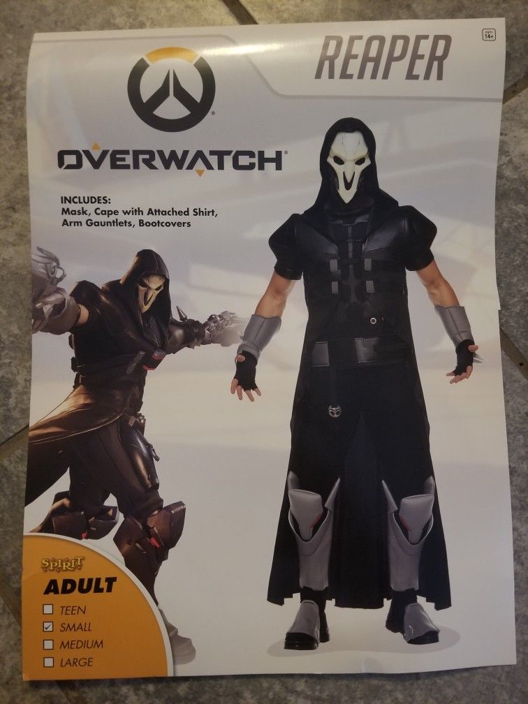Adult Men Overwatch Reaper Halloween Costume / Disfraz Para Hombre Adulto