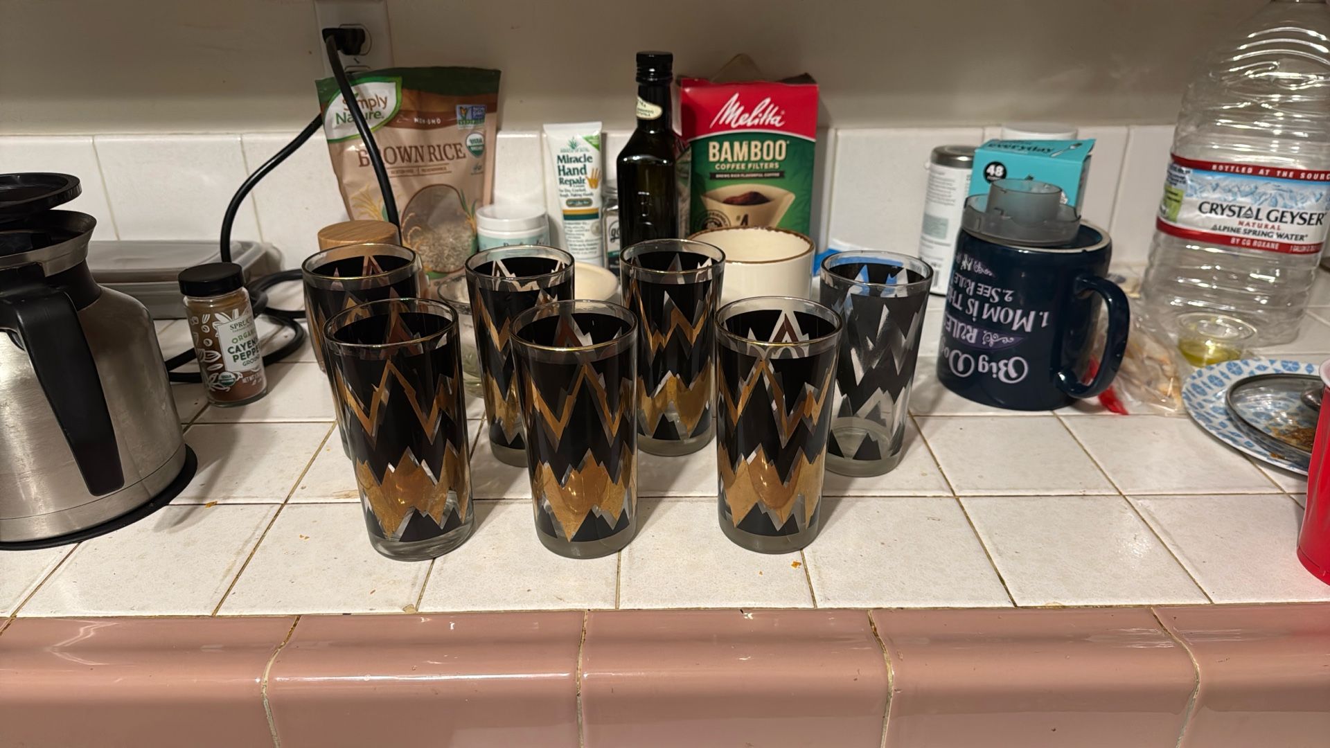 Old School Glass Cups - Probably 70’s Or 80’s