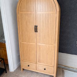 Like-New Arched Oak Armoire / Wardrobe - Used Once!
