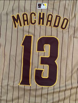 White Or Brown  Pinstripe San Diego Padres Manny Machado Stitched Jersey
