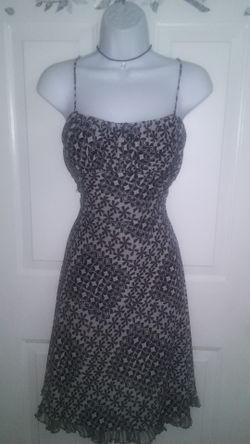 Large Black/Grey Print Dress