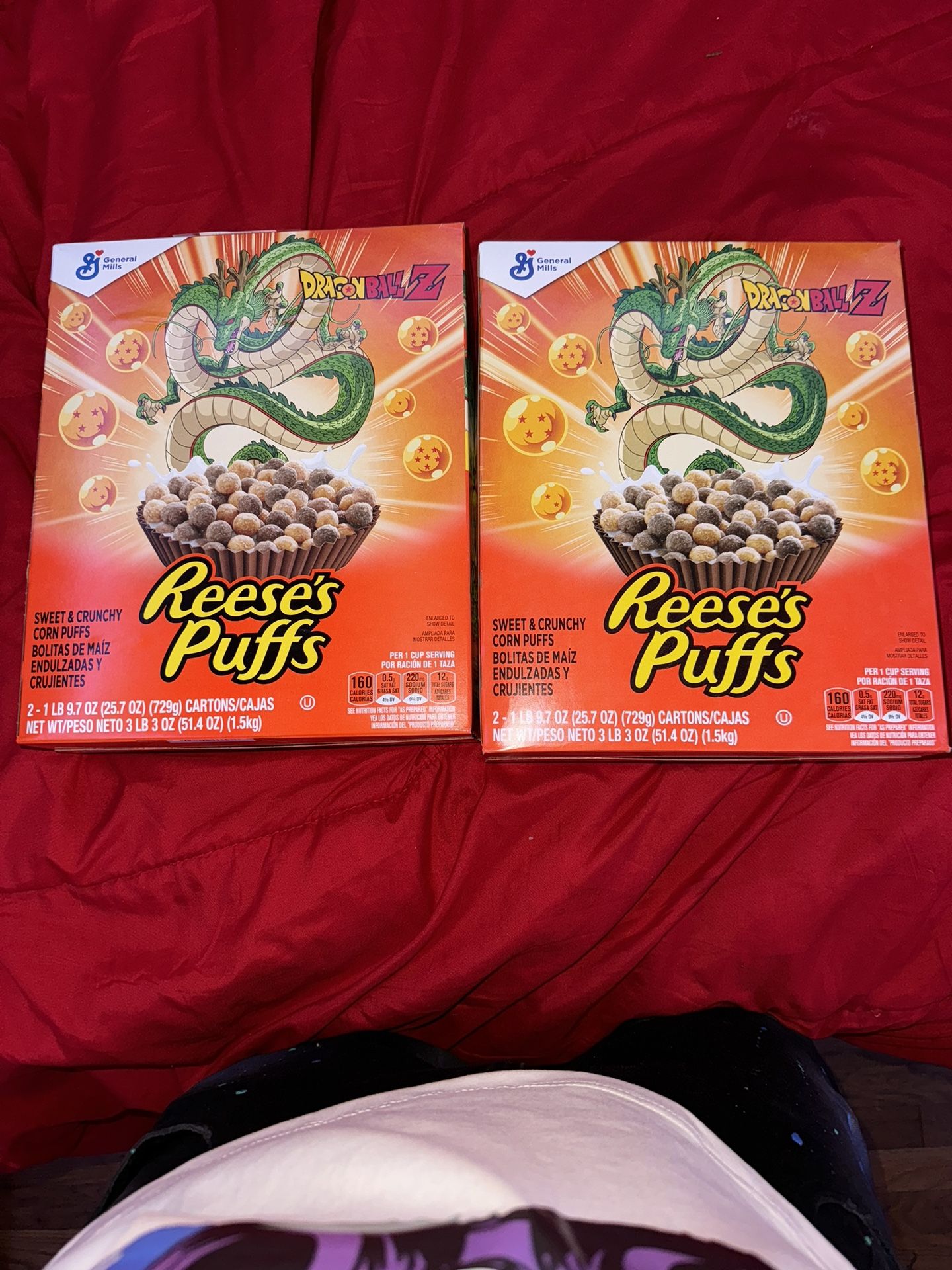 Dragon Ball Z Reese’s puff cereal box limited Edition