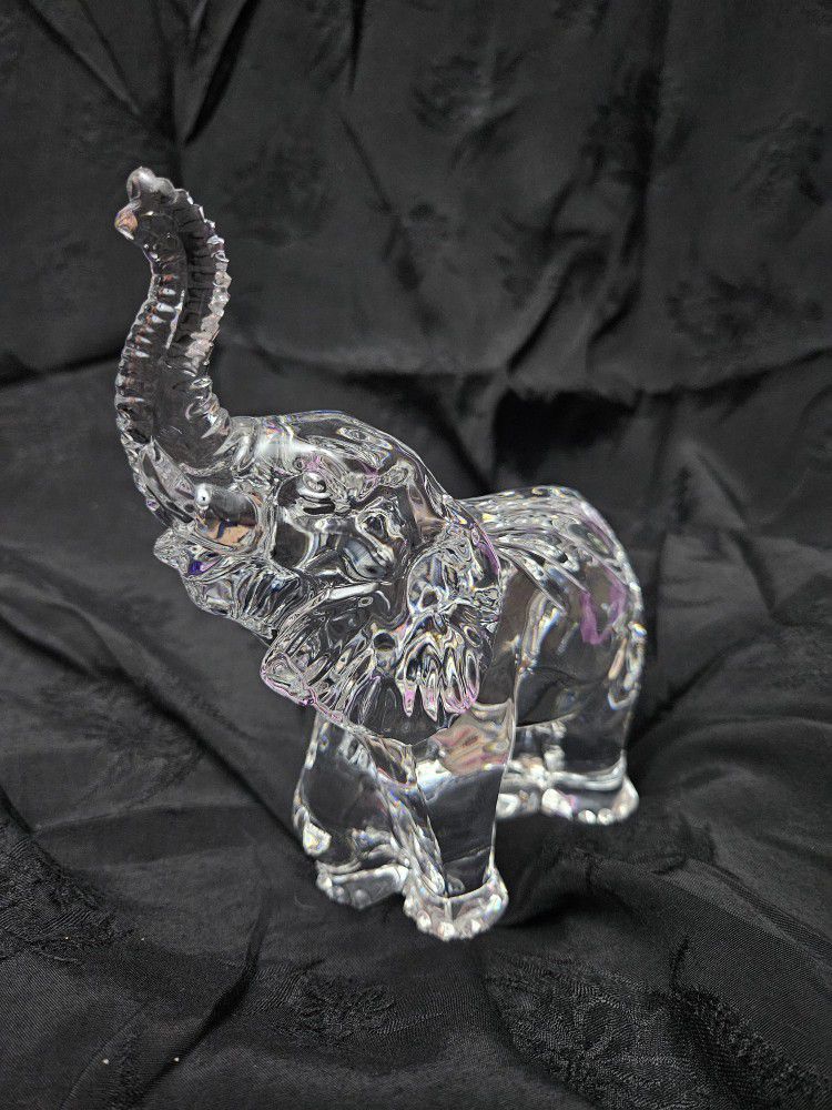 Mint Large 7" Waterford Crystal Elephant