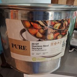 20qt Stainless Steel Stock Pot