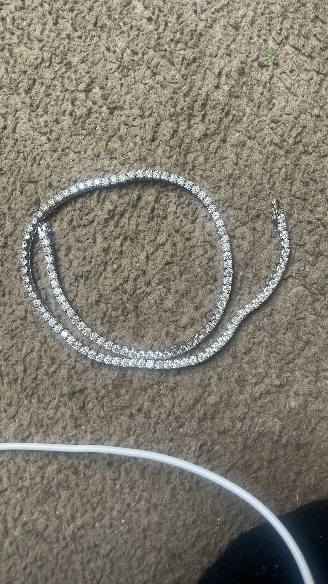 Sterling Silver And Moissanite Tennis