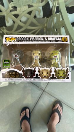 Funko pop game of thrones drogon, vocation, Rhaegal 3 pack convention exclusive