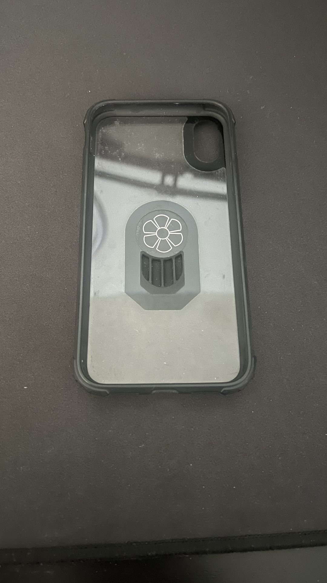 IPHONE X OR XS CLEAR CASE WITH METAL RING STAND