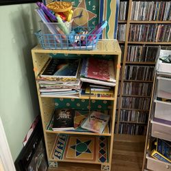 Kids Bookcase And Storage Bin