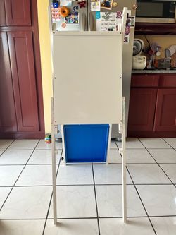 Kids Standing Art Easel with Storage Bin