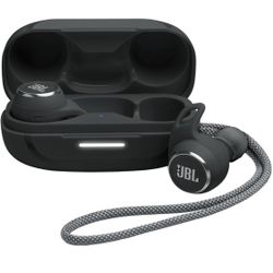 New JBL Reflect Aero Wireless Noise Cancelling Earbuds Black Waterproof