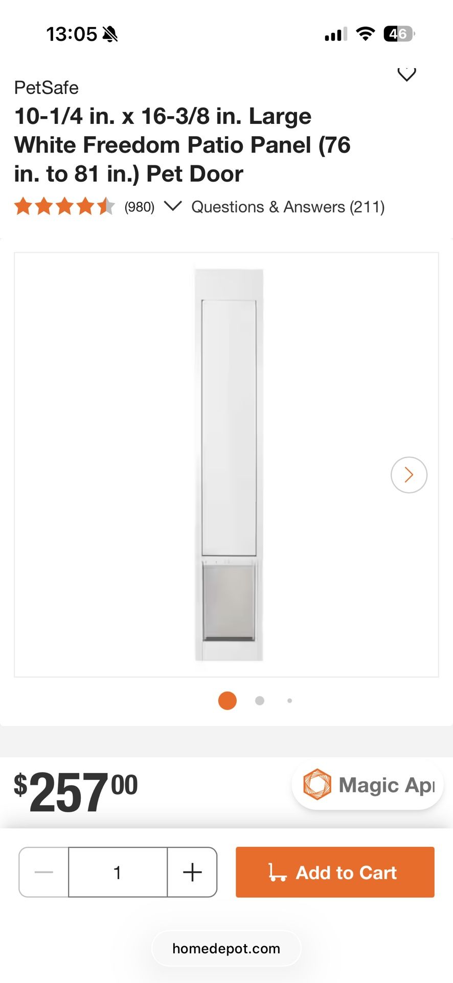 Petsafe Patio Dog Door