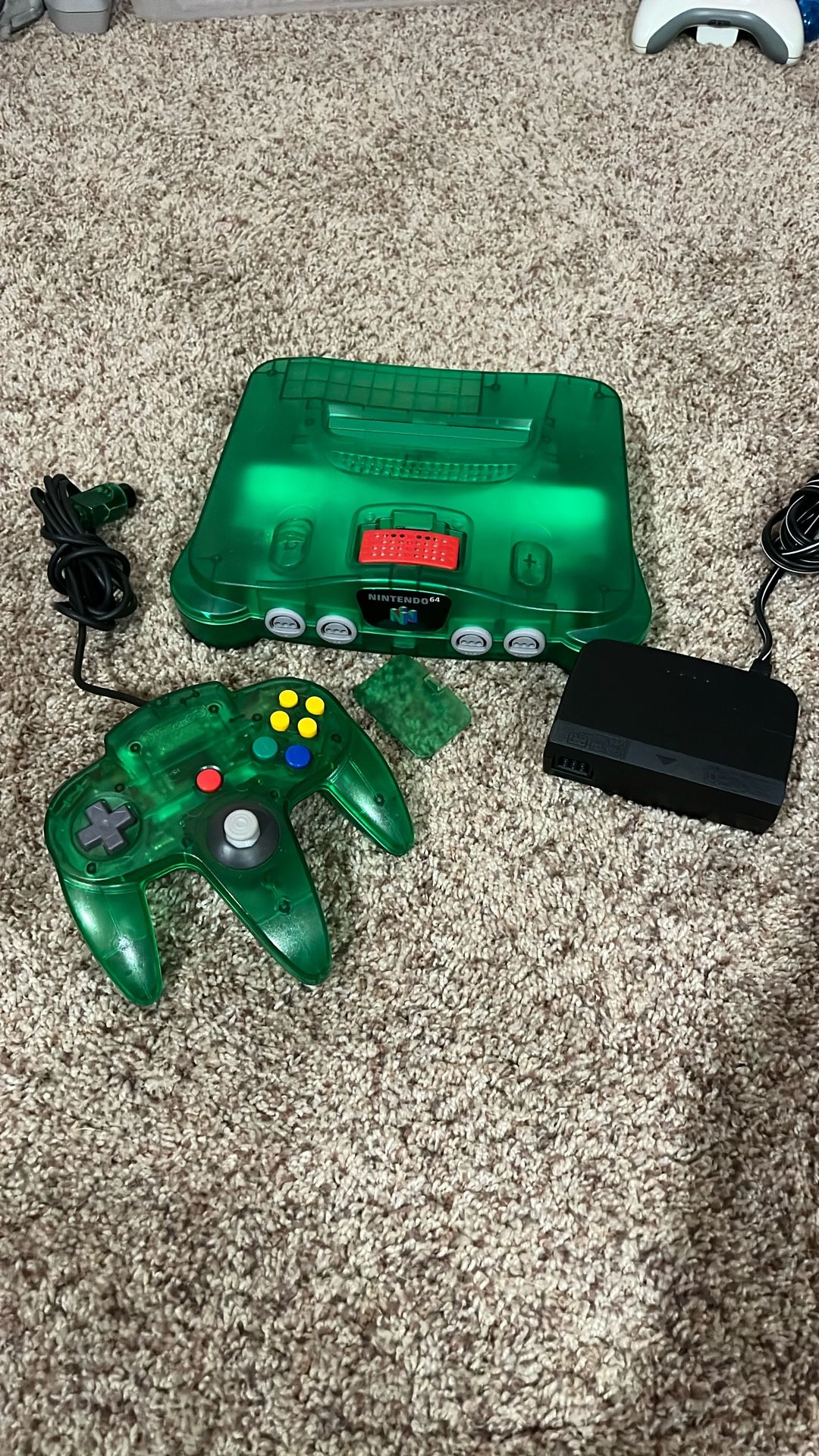 Nintendo 64 - N64 Jungle Green Console