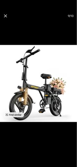 Sport Folding Electric Bike Black