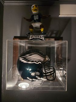 Philadelphia Eagles Brian Dawkins Full Size Helmet HOF '18 w/ wall mount case